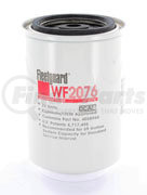 WF2076 by FLEETGUARD - Fuel Water Separator Filter - Spin-On, 5.4 in. Height, 3.66 in. Largest OD