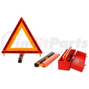 7983 by TRUCK-LITE - Signal-Stat Safety Triangle - Foldable, Free-Standing, Kit