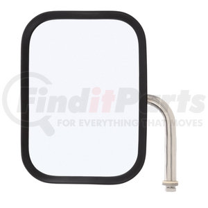 97661 by TRUCK-LITE - Door Mirror - 7.5 x 10.5 in., Silver Stainless Steel, Flat Mirror, Universal