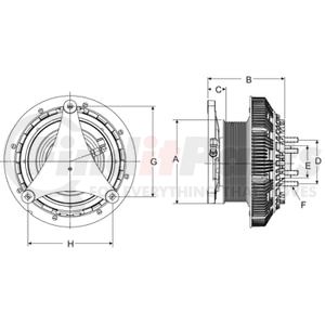 79A8181 by HORTON - Engine Cooling Fan Clutch
