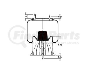 AS-8502 by TRIANGLE SUSPENSION - Triangle Air Spr - Rolling Lobe, Triangle Bellows # 6369, ContiTech Bellows # 9 10-17.5