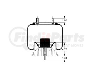 AS-8443 by TRIANGLE SUSPENSION - Triangle Air Spr - Rolling Lobe, Triangle Bellows # 6391, ContiTech Bellows # 9 10-17.5