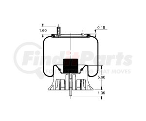 AS-8548 by TRIANGLE SUSPENSION - Triangle Air Spr - Rolling Lobe, Triangle Bellows # 6391, ContiTech Bellows # 9 10-17.5