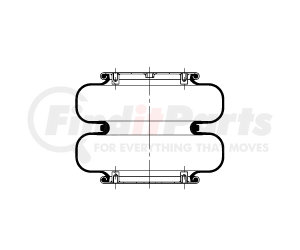 AS-4369 by TRIANGLE SUSPENSION - Triangle Air Spr - Double Conv., Triangle Bellows # 6328, ContiTech Bellows # FD 330-30
