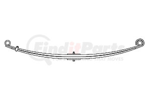 75-228 by TRIANGLE SUSPENSION - Peterbilt, F Spr, Lvs: 3PD/2 FT; OEM# 02-04022; SE Length: 28-1/8; LE Length: 28-1/8; Grading 3PD/0.401, 2/22mm