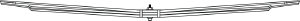 Triangle Suspension TRA2750 Suspension Spring Saddle Trailer Spring Hutchensens, lvs-3, SE:32-1/4; LE:25-7/8; S-End: HO-1,