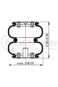 AS-4775 by TRIANGLE SUSPENSION - Triangle Air Spr - Rolling Lobe