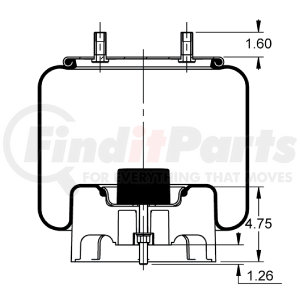 AS-8460 by TRIANGLE SUSPENSION - Rolling Lobe Air Spring