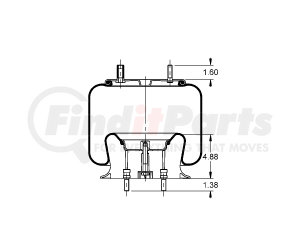 AS-8441 by TRIANGLE SUSPENSION - Triangle Air Spr - Rolling Lobe, Triangle Bellows # 6363, ContiTech Bellows # 9 10-16