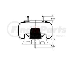 AS-8543 by TRIANGLE SUSPENSION - Triangle Air Spr - Rolling Lobe, Triangle Bellows # 6361, ContiTech Bellows # 9 10-12