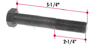 Triangle Suspension B1494-62 Mack Insulator BoxBolt (7/8-14x5)