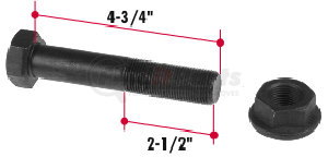 BK2 by TRIANGLE SUSPENSION - Binkley Torque Rod Bolt w/Nut