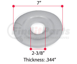 HT258 by TRIANGLE SUSPENSION - Hendrickson Trl. Wear Pad