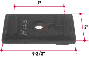 H123 by TRIANGLE SUSPENSION - Hutchens Top Plate; For H900 Single Point Suspensions