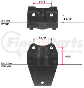 E432-43 by TRIANGLE SUSPENSION - Ford Spring Hanger