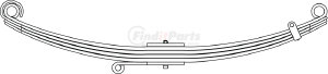 59-408 by TRIANGLE SUSPENSION - Kenworth, F Spr, Lvs:PD/4/SE FT; OEM# K2231125; SE Length: 27-1/4; LE Length: 27-1/4; SE End: TB68; LE End: TB68; Grading 1/499, 4/625, 1/449