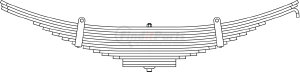 83-127 by TRIANGLE SUSPENSION - Reyco, R Spr, ; OEM# 988401; SE Length: 22-7/8; LE Length: 22-7/8; SE End: ; LE End: ; Grading