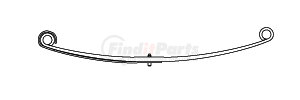 46-1486 by TRIANGLE SUSPENSION - Freightliner, F Spr, Lvs:2 FT; OEM# A1616100000; SE Length: 26-1/8; LE Length: 30-1/8; SE End: RB263; LE End: RB233; Grading 1/1.085, 1/0.788