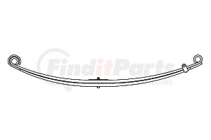 59-548 by TRIANGLE SUSPENSION - Kenworth, F Spr, Lvs: 2, FT; OEM# B81-6012-001; SE Length: 27-3/8; LE Length: 32-1/4; SE End: RB295; LE End: RB328; Grading 2/1.000