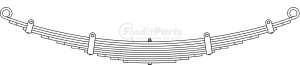 43-357 by TRIANGLE SUSPENSION - Leaf Spring - Ford Truck (C1TZ5560D)