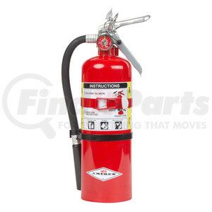 B500T by AMEREX CORP - Fire Extinguisher - \Anodized Aluminum, 12-18 ft Range, FM Approved, Optional Chrome Plate