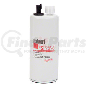 FS19596 by FLEETGUARD - Fuel Water Separator - StrataPore Media, 9.78 in. Height, Cummins 3954891
