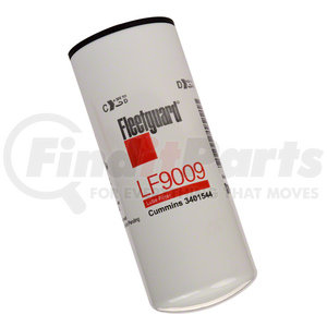 LF9009 by FLEETGUARD - Engine Oil Filter - 11.88 in. Height, 4.66 in. (Largest OD), StrataPore Media, Cummins 3401544
