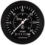 103678 by DATCON INSTRUMENT CO. - Tachometer with Hourmeter (86mm/3.375”)