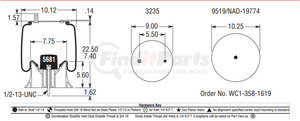 W013589935 by FIRESTONE - Air Spring - Standard Suspension Component