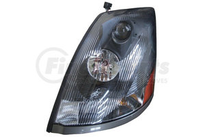 373-1118LXASD2 by MAXZONE AUTO PARTS CORP - Headlight Assembly - Driver Side Left Hand For 04-15 Volvo VN II - DARK LENS