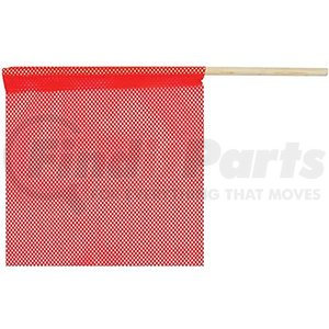 FS300C-R by MS CARITA - SafeTruck Red Jersey Staff Flag - 18" x 18"