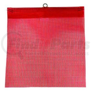 FW300CR by MS CARITA - SafeTruck Wire Loop Staff Flag - Red Jersey, Top Grade, 18" x 18" (Retail Ready Packaging)