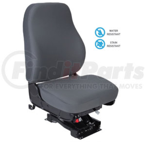 40233.078 by NATIONAL SEATING - Refuse Truck Seat Mid-Back with in Water & Stain Resistant Gray Cloth