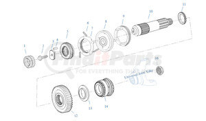 4302041 by EATON - Mainshaft Splitter Gear - Auxiliary