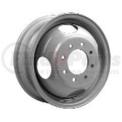29587PKGRY21 by ACCURIDE - Wheel - 16 in. x 6 in., 6K Load Capacity, Gray, 8 on 6.5 in. Bolt Circle, 4.56 in. Bore