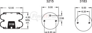 Firestone W013587400 Suspension Air Spring Kit Spring, Air-spring