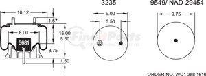 Firestone W013589366 Suspension Air Spring Kit AIRSPRING