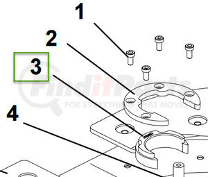 SK3105-92 by JOST - Fifth Wheel Trailer Hitch Clip Ring - Cushion Insert