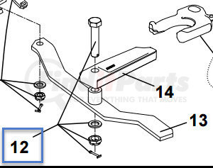 SK73221-01 by JOST - Fifth Wheel Trailer Hitch Mount Bolt - Locking Bar Bolt