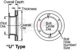 55060P by WEBB - Disc Brake Rotor 17.079 X 1.77