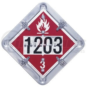 126CT-M9 by LABELMASTER - Flip Placard: Flammable, Combustible, Poison, Corrosive, Misc.