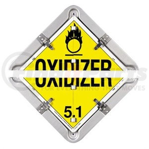 126CT by LABELMASTER - Aluminum FLIP PLACARD TANKER: FLAMMABLE