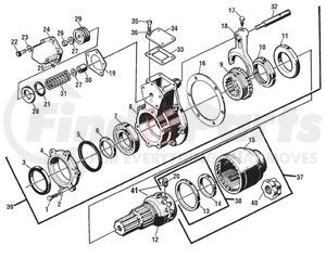 PAI BCR-7227 Inter-Axle Power Divider Case Cover Inter-Axle Power Divider Bearing Cover