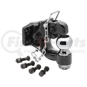 63012 by CEQUENT ELECTRICAL - Draw-Tite -  Pintle Hook w/2-5/16" Ball (Inc. Grade 8 Hardware) Hook Rating 16,000 lbs. (GTW), Ball Rating 14,000 lbs. (GTW), 3,000 lbs. (VL), Black