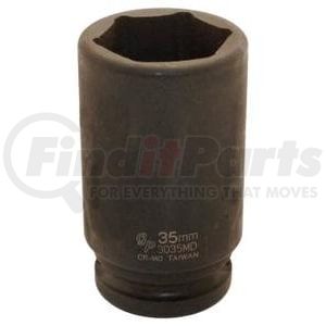 4035MD by GREY PNEUMATIC - 1" Drive x 35mm Deep Impact Socket