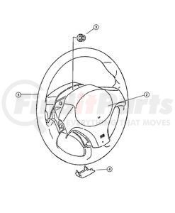 MR641148 by CHRYSLER - WHEEL. Steering. Diagram 1