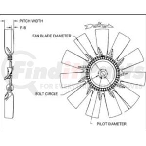 996813502-002 by HORTON - HS11 - 11 Blade Nylon Fan