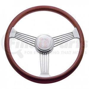 United Pacific 70135 18 Perforated Leather Steering Wheel Cover-Blue