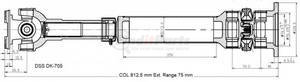 DK-705 by DIVERSIFIED SHAFT SOLUTIONS (DSS) - Drive Shaft Assembly