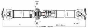 HO-303 by DIVERSIFIED SHAFT SOLUTIONS (DSS) - Drive Shaft Assembly